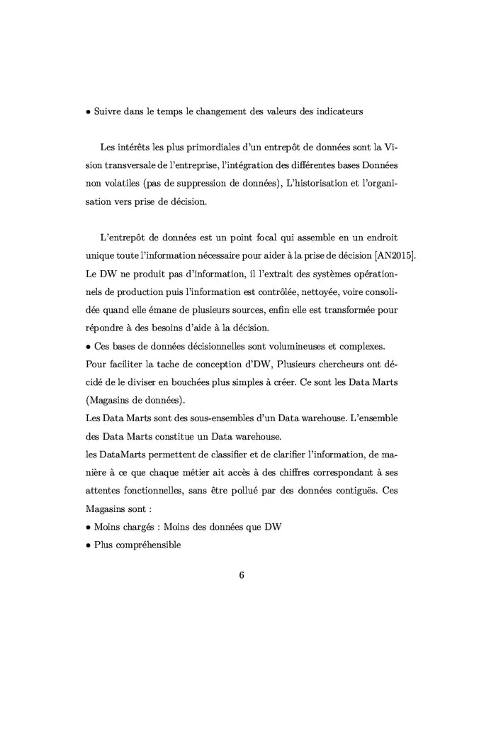 Elaboration d'un entrepôt de données dédié au domaine de la santé
