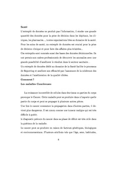Elaboration d'un entrepôt de données dédié au domaine de la santé