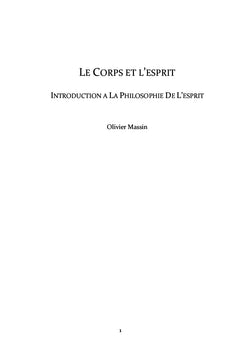 Le corps et l'esprit
