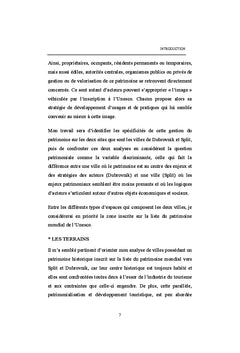 Patrimoine et Tourisme Synergies et conflits à Split et Dubrovnik