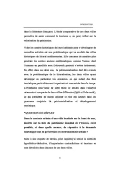 Patrimoine et Tourisme Synergies et conflits à Split et Dubrovnik