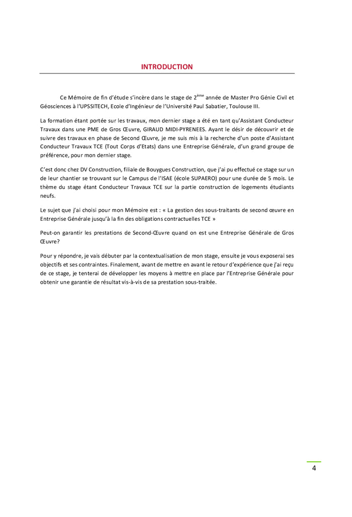 La Gestion des Sous-traitants en Entreprise Générale