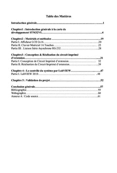 Conception d'un circuit d'interfaçage basé sur STM32