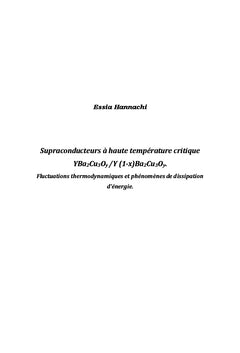 Supraconducteurs A haute temperature critique YBa2Cu3Oy/ Y1-xBa2Cu3Oy