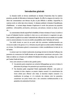 Modélisation du phénomène de pochage sur supports tricotés