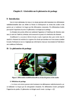 Modélisation du phénomène de pochage sur supports tricotés