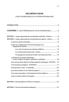 Elements d'ergonomie pour l'aide A la conception du SI dans la TPe