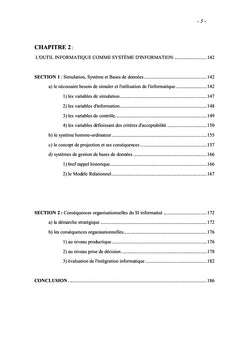 Elements d'ergonomie pour l'aide A la conception du SI dans la TPe