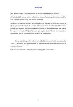 L'angoisse des patients en fin de vie en soins palliatifs
