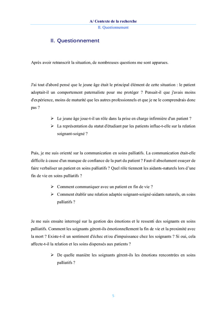 L'angoisse des patients en fin de vie en soins palliatifs