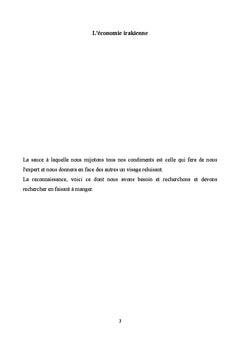 L'économie irakienne