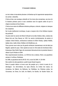 L'économie irakienne