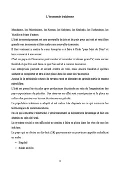 L'économie irakienne