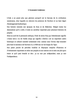 L'économie irakienne
