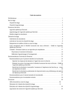 L'apprentissage de l'approche systémique familiale