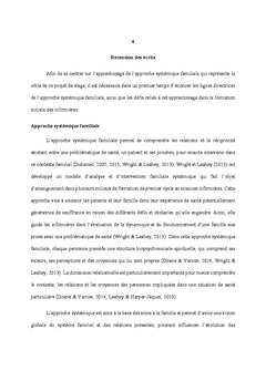 L'apprentissage de l'approche systémique familiale
