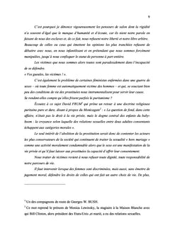 Les politiques penales de la prostitution