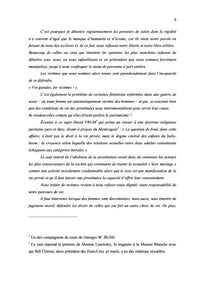 Les politiques penales de la prostitution