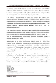 Le rôle de la confiance dans un acte d'achat réfléchi