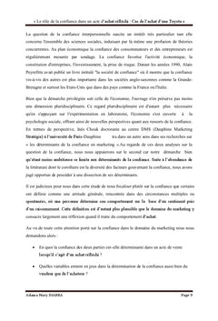 Le rôle de la confiance dans un acte d'achat réfléchi