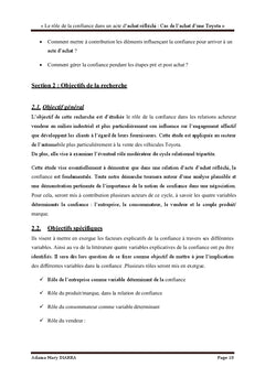Le rôle de la confiance dans un acte d'achat réfléchi