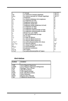 Etude et dimensionnement d'un système de réfrigération magnétique