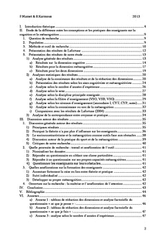Les croyances et pratiques chez les enseignants