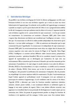 Les croyances et pratiques chez les enseignants