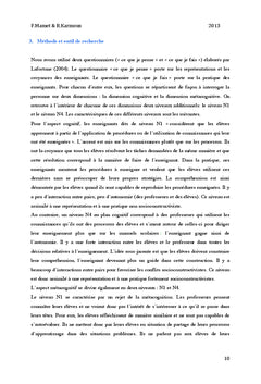 Les croyances et pratiques chez les enseignants