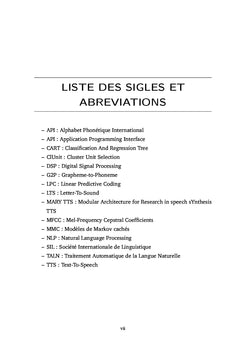 Réalisation d'un système de synthèse vocale de la langue Fon