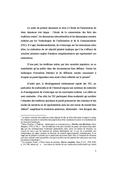 La dynamique des traditions orales grâce aux avancées des TIC
