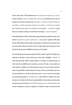 La liberté: un choix volontaire et responsable