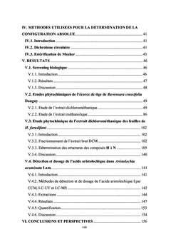 Etude phytochimique de plantes de Madagascar