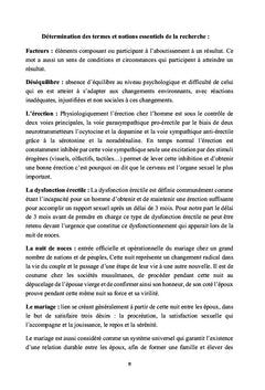 Dysfonction erectile lors de la nuit de noces