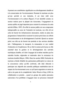 Les PPP en tourisme: quels enjeux pour la durabilité