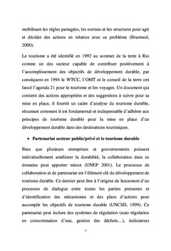 Les PPP en tourisme: quels enjeux pour la durabilité