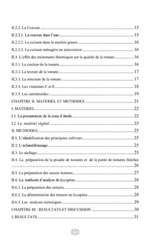 Effets des transformations sur le lycopene des tomates du Burkina Faso
