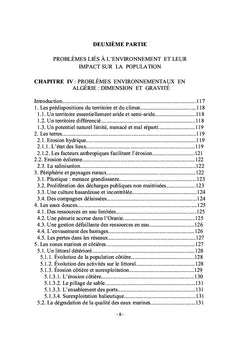 Population, santé et environnement en Algérie