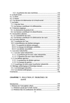 Population, santé et environnement en Algérie