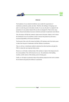 Etude et amélioration de la fiabilité d'un atelier MCP