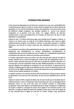Gestion Integree des Ressources en eau et Perception de la Salinite