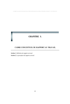 Rapport au travail des jeunes tunisiens dans un contexte de precariat