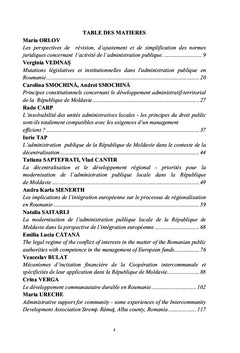L'organisation de l'administration publique locale en Moldavie