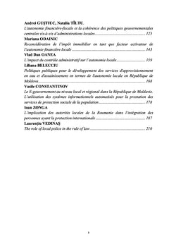L'organisation de l'administration publique locale en Moldavie