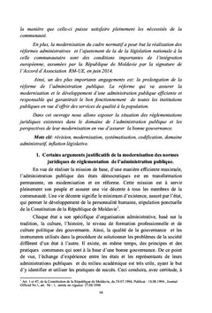 L'organisation de l'administration publique locale en Moldavie