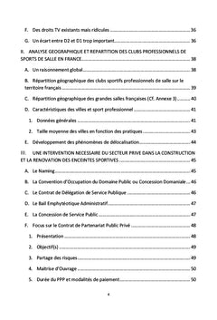 Organisation d'evenements et infrastructures sportives (2009)