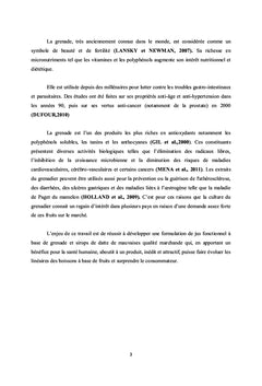 Formulation d'un jus à base de sirop de datte et jus de grenade