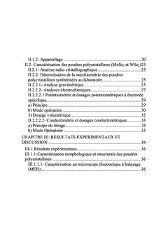 Stoechiometrie des dichalcogenures des metaux de transition MoSe2, WSe2