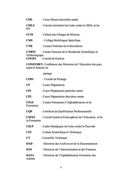 Histoire des politiques éducatives dans l'éducation de base au Burkina