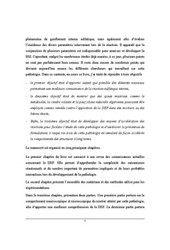 Effets d'additions minérales sur la Réaction Sulfatique Interne